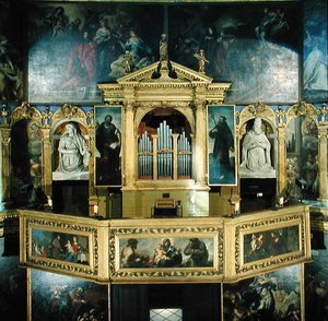 Ansicht der Orgel, 1615 von Giovanni Battista Novello