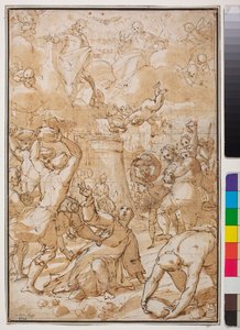 Die Steinigung des heiligen Stephanus, frühes 17. Jahrhundert