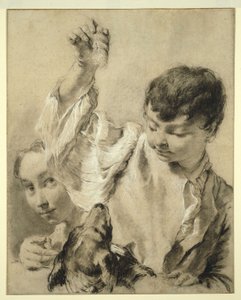 Giacomo füttert einen Hund von Giovanni Battista Piazzetta