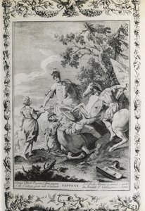 Jerusalem befreit, Gesang XX, Illustration für das Gedicht von Torquato Tasso (1544-1595), Ausgabe veröffentlicht in Venedig 1745 von Giovanni Battista Piazzetta