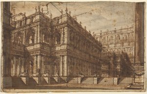 Ein antikes Forum mit Portiken von Giovanni Battista Piranesi