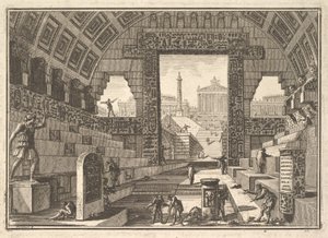 Antike Schule, nach ägyptischer und griechischer Art erbaut von Giovanni Battista Piranesi