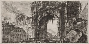 Arco di Rimino, erbaut von Augustus von Giovanni Battista Piranesi