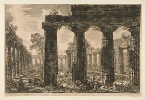 Andere Ansicht der Pronaos-Fassade, gezeichnet und beschrieben in Tafel V, aus Verschiedene Ansichten von Giovanni Battista Piranesi