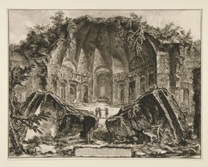 Überreste des Tempels des Gottes Canopus in der Villa Adriana in Tivoli von Giovanni Battista Piranesi