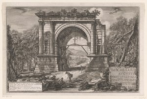 Bogen des Augustus in Aosta von Giovanni Battista Piranesi