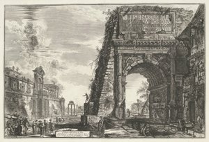 Boog van Titus te Rome von Giovanni Battista Piranesi