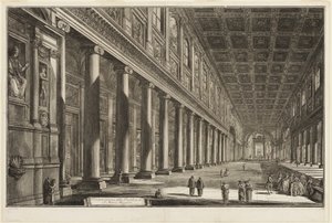 Innenansicht der Basilika S. Maria Maggiore, aus Ansichten von Rom von Giovanni Battista Piranesi