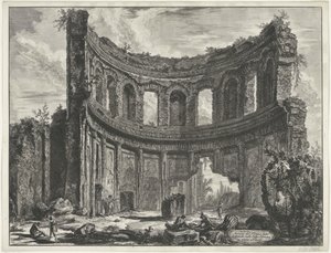 Kleiner Palast in der Villa Adriana in Tivoli von Giovanni Battista Piranesi