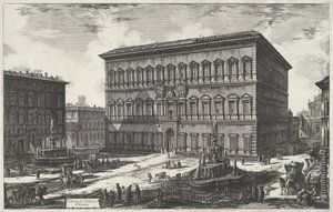 Palazzo Farnese in Rom von Giovanni Battista Piranesi