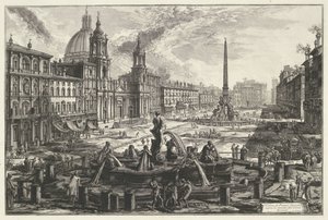Piazza Navona in Rom von Giovanni Battista Piranesi