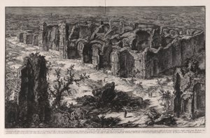 Ruinen der Antoninischen Thermen, aus Vedute di Roma
