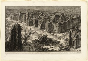 Ruinen der Antoninischen Bäder [Bäder von Caracalla], aus Ansichten von Rom