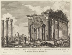 Ruinen des Portikus der Octavia von Giovanni Battista Piranesi