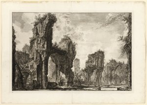 Ruinen des Xystus, der zentralen Halle der Antoninischen Bäder, aus Ansichten von Rom von Giovanni Battista Piranesi