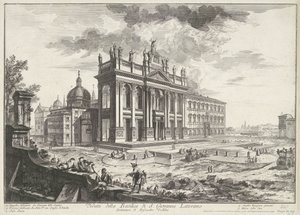 Sankt Johann von Lateran in Rom Gesichter von Rom Veduten von Rom gezeichnet und gestochen von Giambattista Piranesi, Architekt aus Venedig (Serie) von Giovanni Battista Piranesi