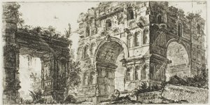 Tempel des Janus, Tafel 11 aus Einige Ansichten von Triumphbögen und anderen Denkmälern