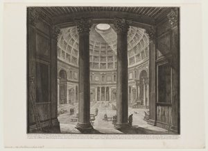 Das Pantheon, Innenansicht von Giovanni Battista Piranesi