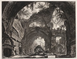 Thermen in der Villa Adriana in Tivoli von Giovanni Battista Piranesi