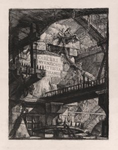 Titelplatte, Platte 1 aus Carceri d von Giovanni Battista Piranesi