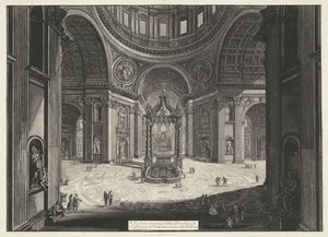 Transept der St.-Peters-Basilika im Vatikan von Giovanni Battista Piranesi