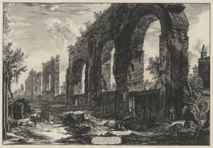 Überreste der neronischen Aquädukte (aus: Vedute di Roma) von Giovanni Battista Piranesi