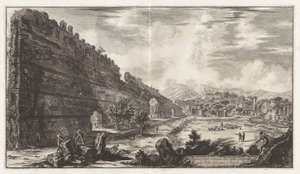 Ansicht der Überreste des Praetorianerlagers in der Villa Adriana in Tivoli von Giovanni Battista Piranesi