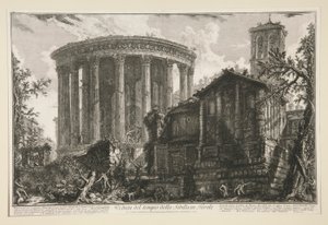 Ansicht des Tempels der Sibylle in Tivoli, aus Ansichten von Rom