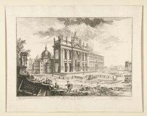 Ansicht der Basilika S. Giovanni Laterano, aus Vedute di Roma von Giovanni Battista Piranesi