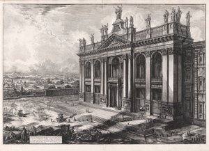 Veduta della Facciata della Basilica di S. Giovanni Laterano von Giovanni Battista Piranesi
