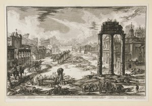 Ansicht des Campo Vaccino, aus Vedute di Roma von Giovanni Battista Piranesi