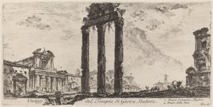 Überreste des Tempels des Jupiter Stator von Giovanni Battista Piranesi