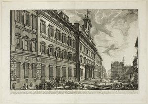 Ansicht des Palazzo di Montecitorio, aus Ansichten von Rom von Giovanni Battista Piranesi