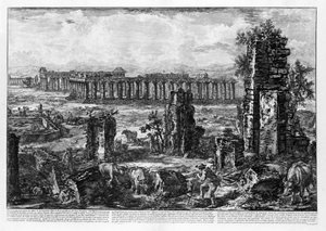 Ansicht der Tempel von Paestum