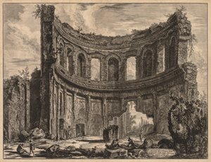 Ansichten von Rom: Überreste des Apollo-Tempels in der Nähe der Villa Hadriana