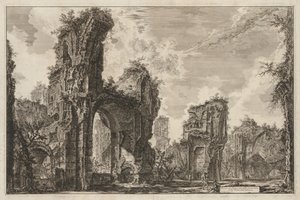 Ansichten von Rom: Rovine del Sisto o sia della gran sala delle Terme Antoniniane, 1765