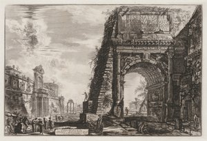 Ansichten von Rom: Der Titusbogen, 1776 von Giovanni Battista Piranesi