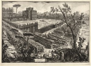Villa Pamphili außerhalb von Porta S. Pancrazio, aus Ansichten von Rom