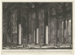 Vorhalle des Pantheons in Rom von Giovanni Battista Piranesi