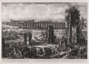 Ansicht der verbleibenden Mauern A. de l von Giovanni Battista Piranesi