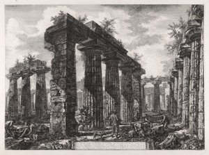 Ansicht der Überreste des Pronaos von L von Giovanni Battista Piranesi