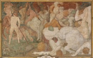 Die Schlacht der Kentauren und Lapithen von Giovanni Battista Rosso Fiorentino
