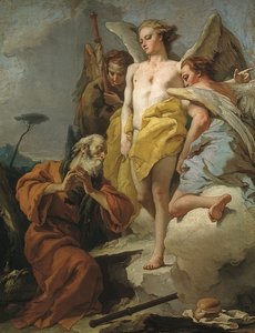 Besuch der drei Engel bei Abraham, um 1770 von Giovanni Battista Tiepolo