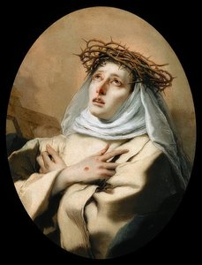 Die heilige Katharina von Siena von Giovanni Battista Tiepolo