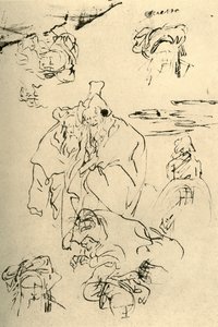 Figuren und Köpfe von Orientalen, Mitte des 18. Jahrhunderts, 1928 von Giovanni Battista Tiepolo