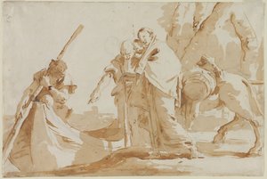 Flucht nach Ägypten: Die Einschiffung der Heiligen Familie, ca. 1735