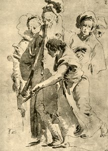 Gruppe von Figuren, Mitte des 18. Jahrhunderts, 1928
