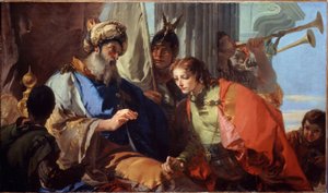 Joseph erhält den Ring des Pharaos von Giovanni Battista Tiepolo