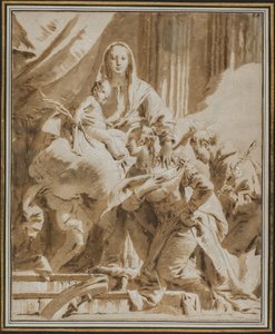 Madonna mit Kind und den Heiligen Antonius von Padua und Katharina von Alexandria von Giovanni Battista Tiepolo