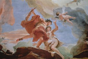 Orpheus rettet Eurydike aus der Unterwelt Detail der Decke
